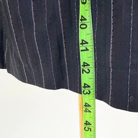 VINTAGE LAUREL PIN STRIPE SUIT BLAZER LIGHT TRENCHCOAT - Picture 6 of 11